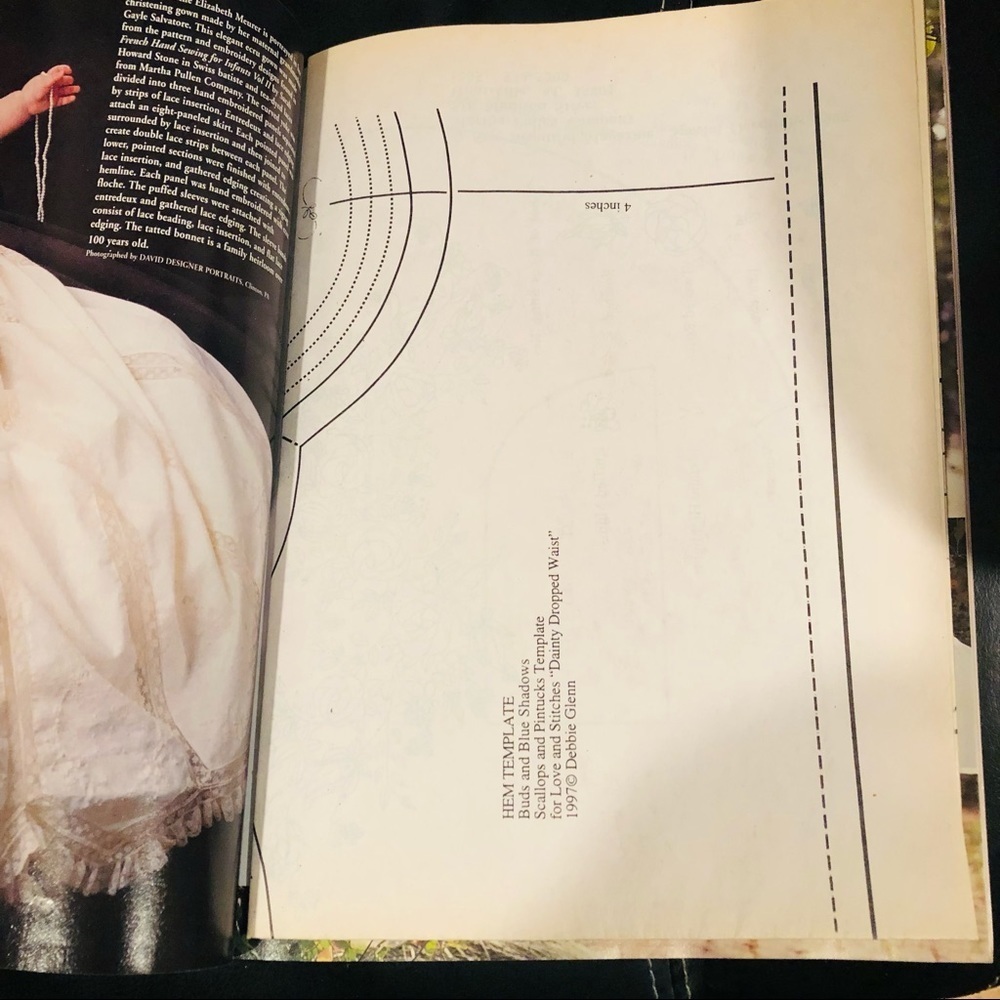 Vintage 1997 Sew Beautiful Heirloom Arts Book includes Christening Gown Pattern - Picture 7 of 10